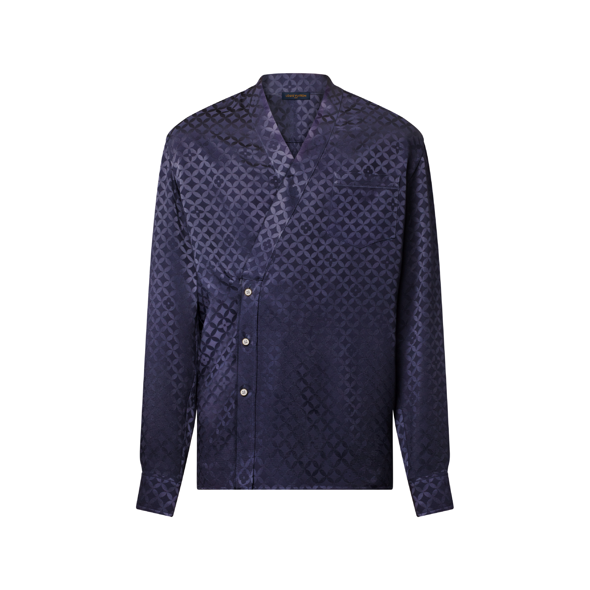 Graphic Jacquard Long-Sleeved Kimono Shirt - Ready-to-Wear | LOUIS